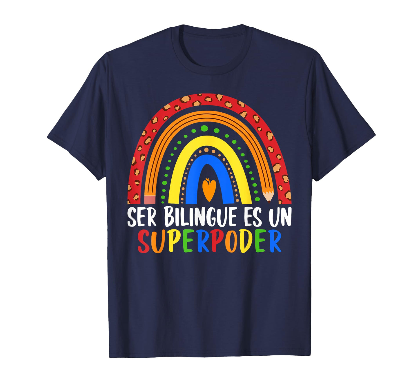Ser bilingue ES un superpoder Spanish Teacher maestra Quote T-Shirt