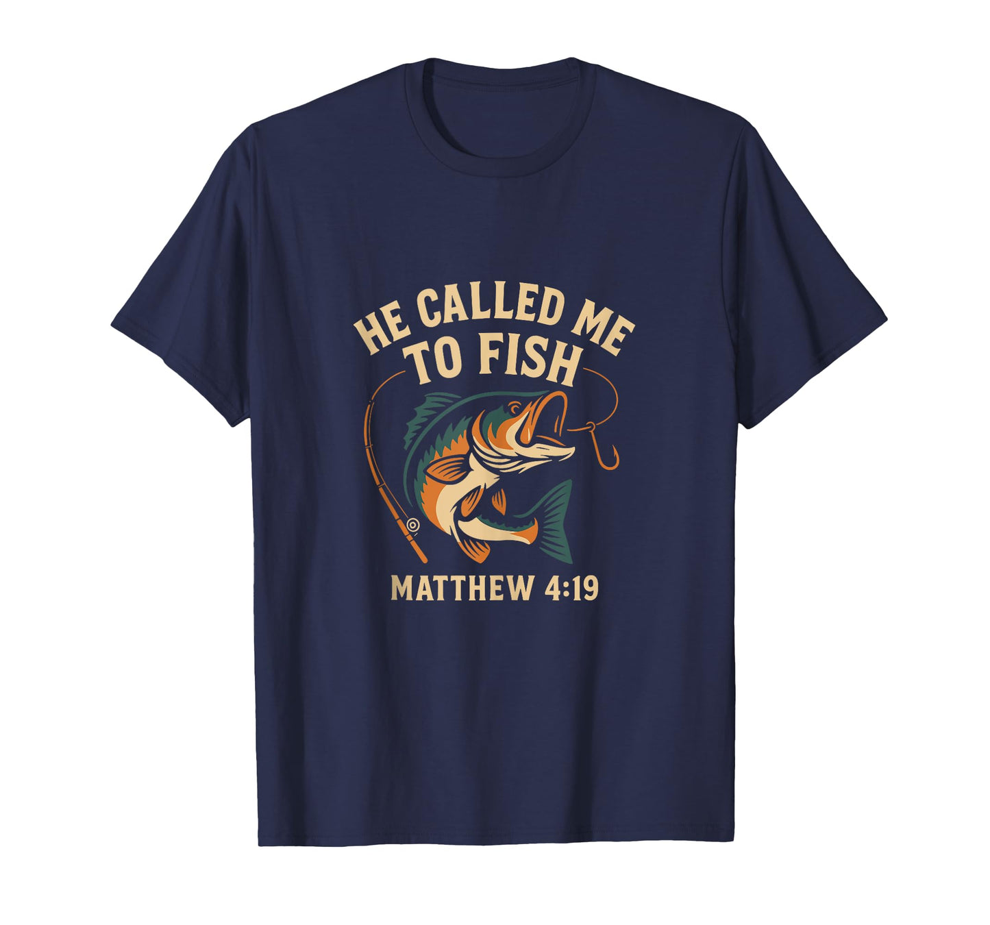 He Called Me to Fish Matthew 4:19 Christian Fishing Tank Top