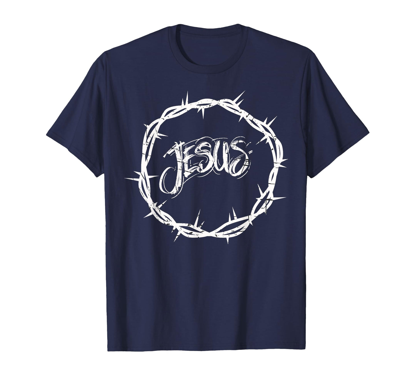 Mens Jesus Crown of Thorns Graphic Design T-Shirt