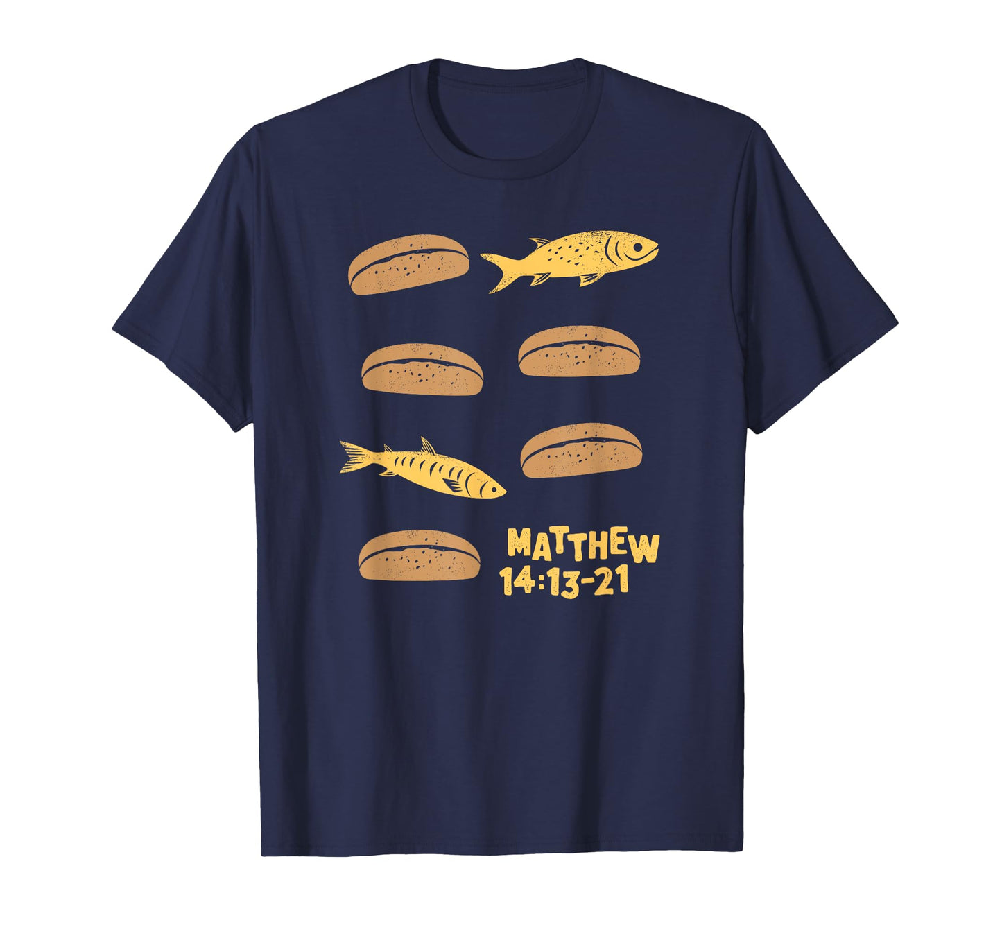 Jesus Feeds The 5000 5 Loaves of Bread 2 Fish Bible Story T-Shirt