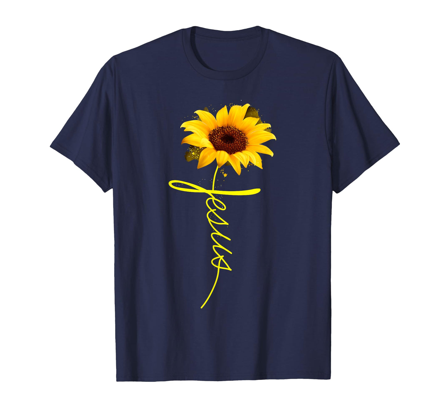 Jesus Sunflower T-shirt Christian Gift T-Shirt T-Shirt
