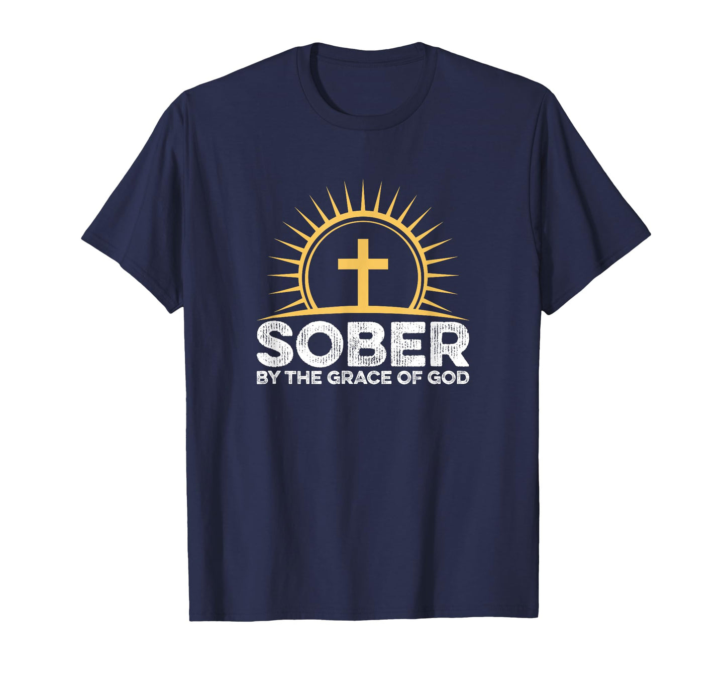 Sober By The Grace O God Alcoholics AA Anonymous Recovery T-Shirt