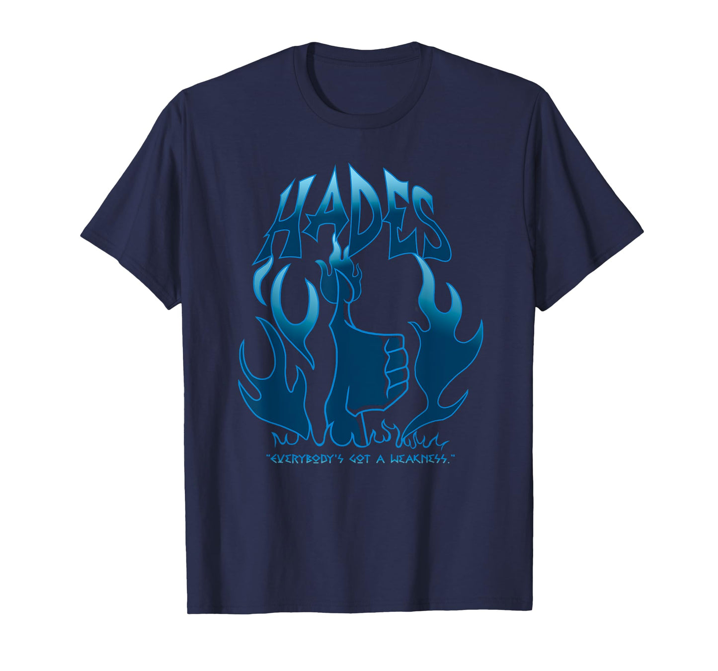 Disney Hercules Hades Everybody's Got A Weakness Blue Fire T-Shirt