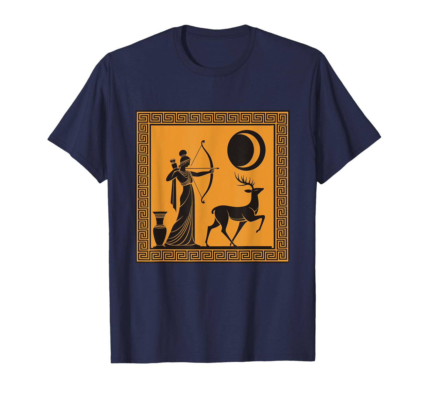 Artemis Moon Goddess Greek Mythology Ancient Greece Art Myth T-Shirt