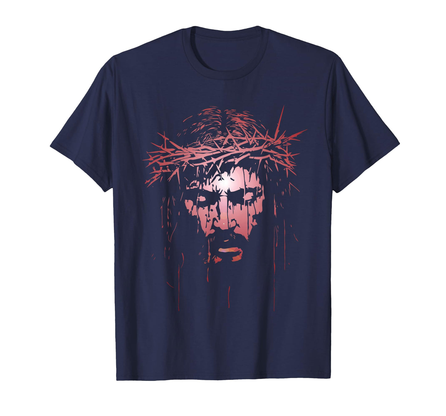 Jesus Christ Crown of Thorns Silhouette T-Shirt