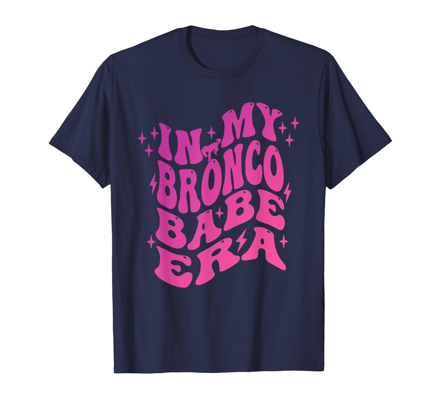 In My Bronco Babe Era Vintage Cowgirl T-Shirt