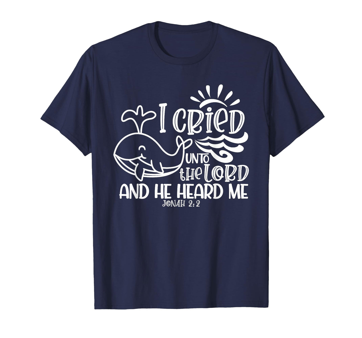 I Cried Unto the Lord Jonah and the Whale Christian T-Shirt