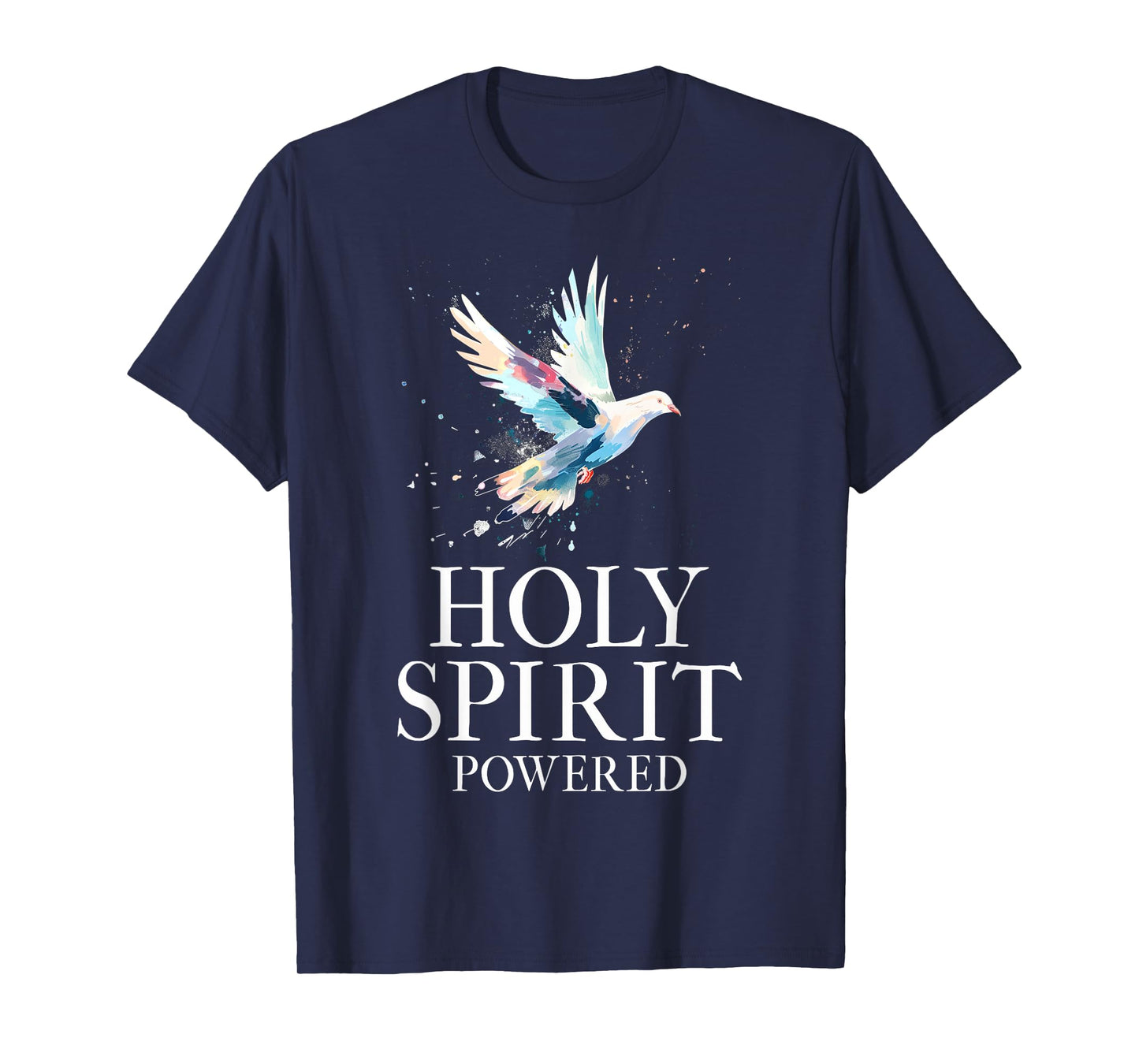 Christian White Dove Bird Watercolour Holy Spirit T-Shirt