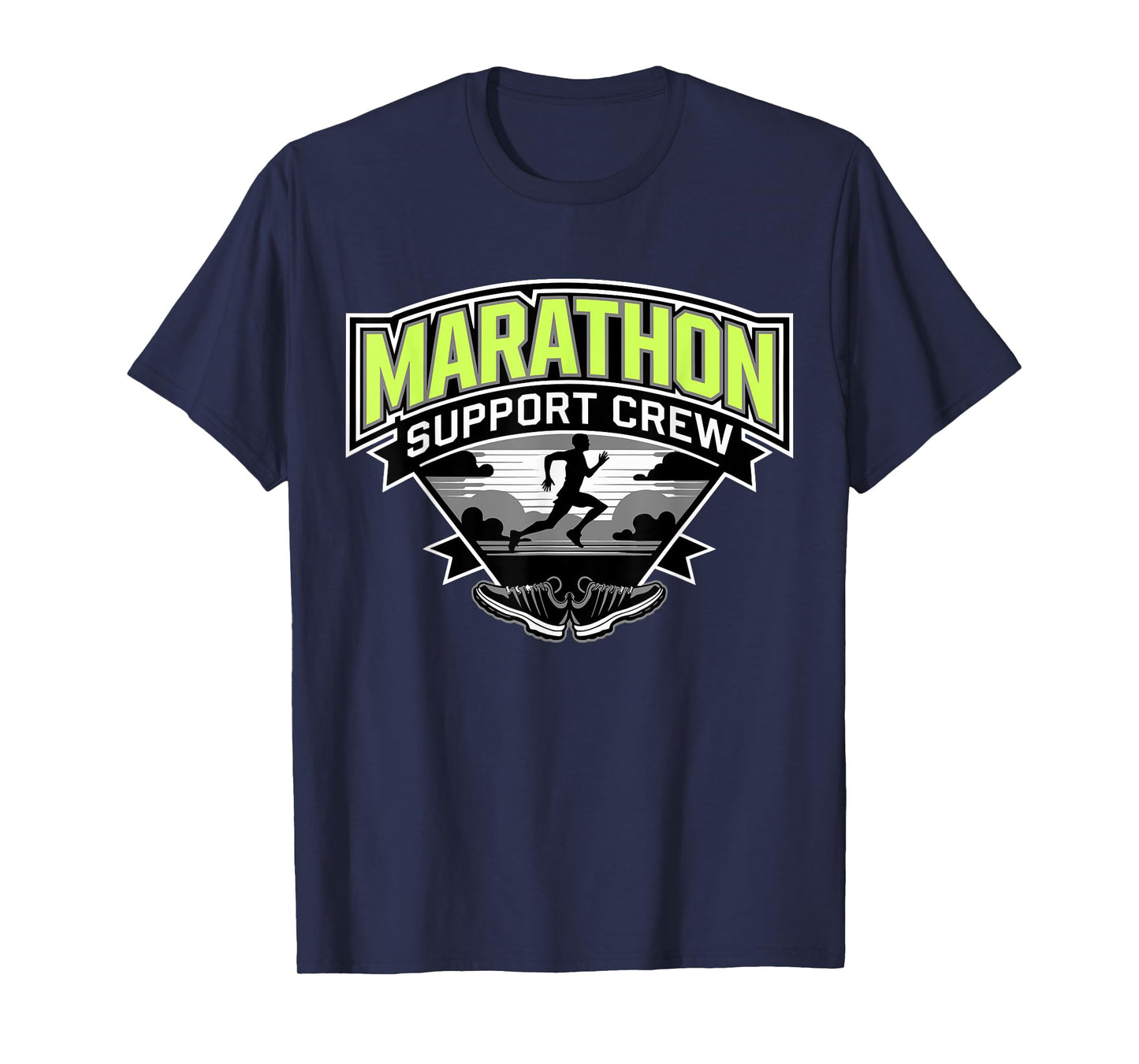 Marathon Support Crew, Funny Running Marathon For Men Women T-Shirt