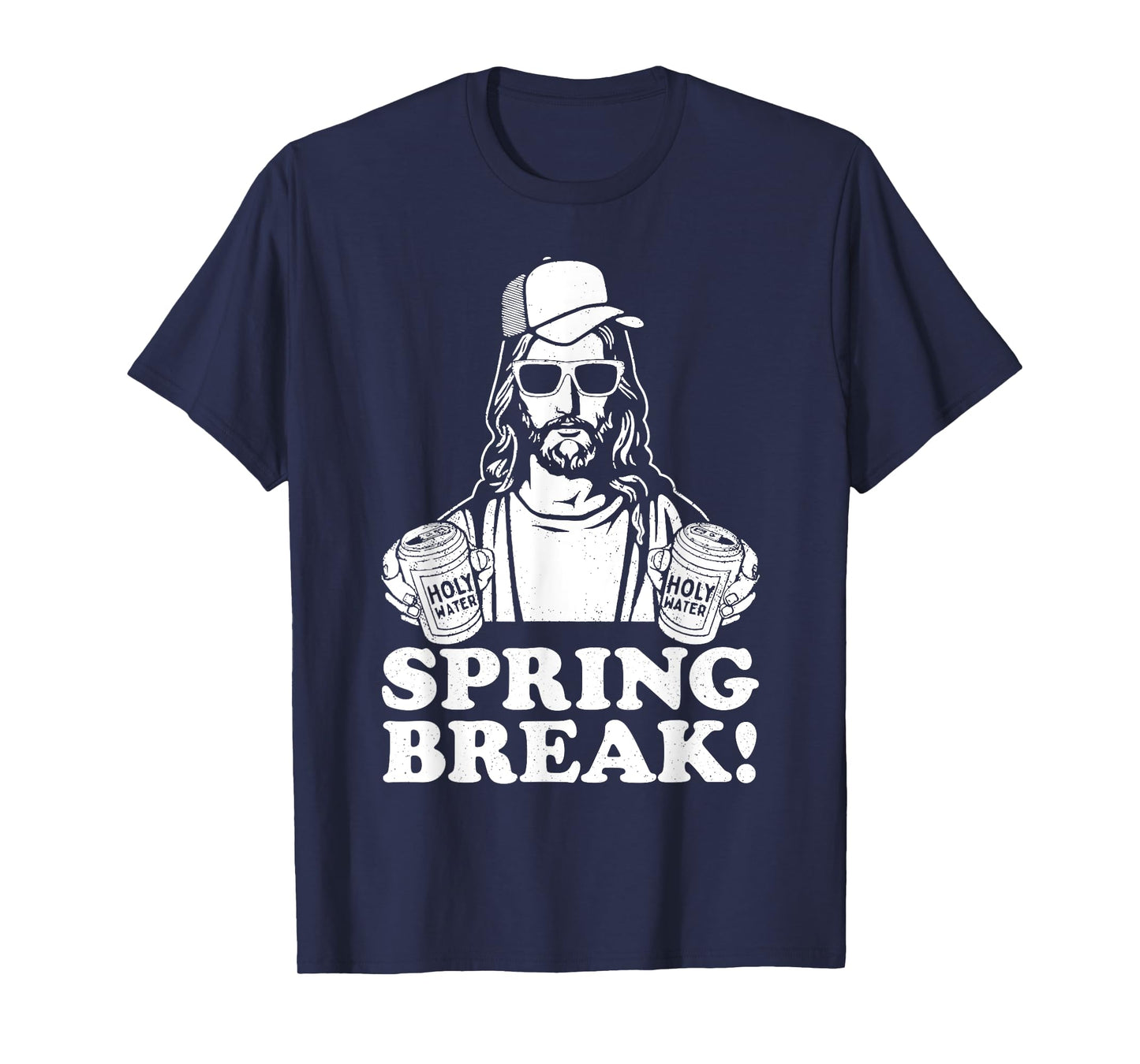 Funny Spring Break Jesus Christian Beer Drinking Vacation T-Shirt