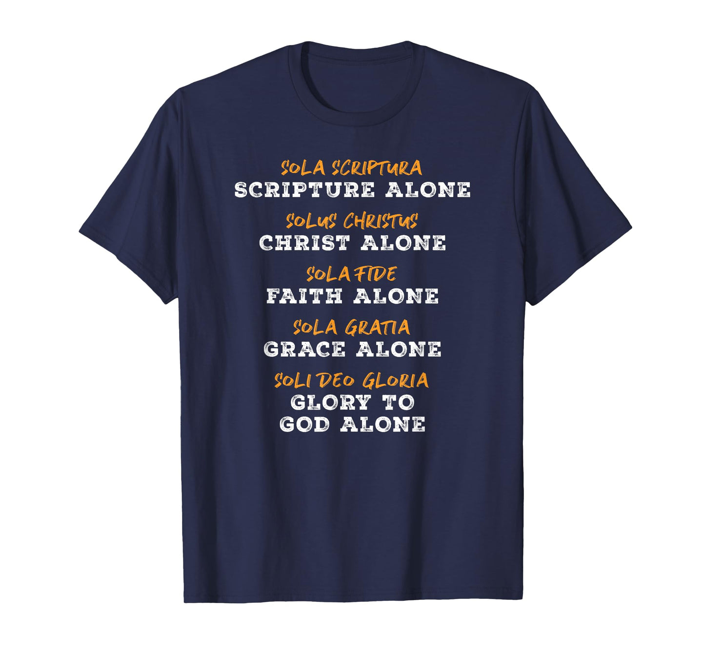 Saved By Grace Alone Solas of Reformed Theology Christian T-Shirt
