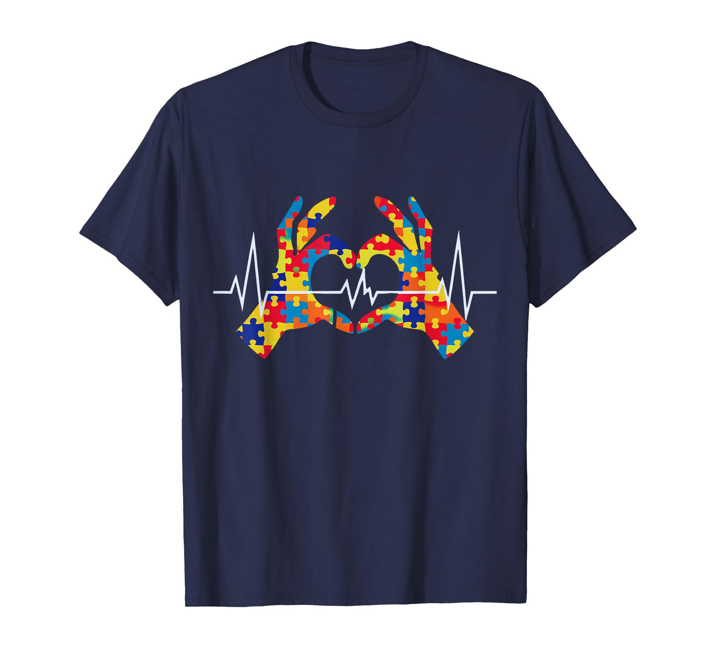 Love Heart Puzzle Acceptance Men Women Kids Autism Awareness T-Shirt