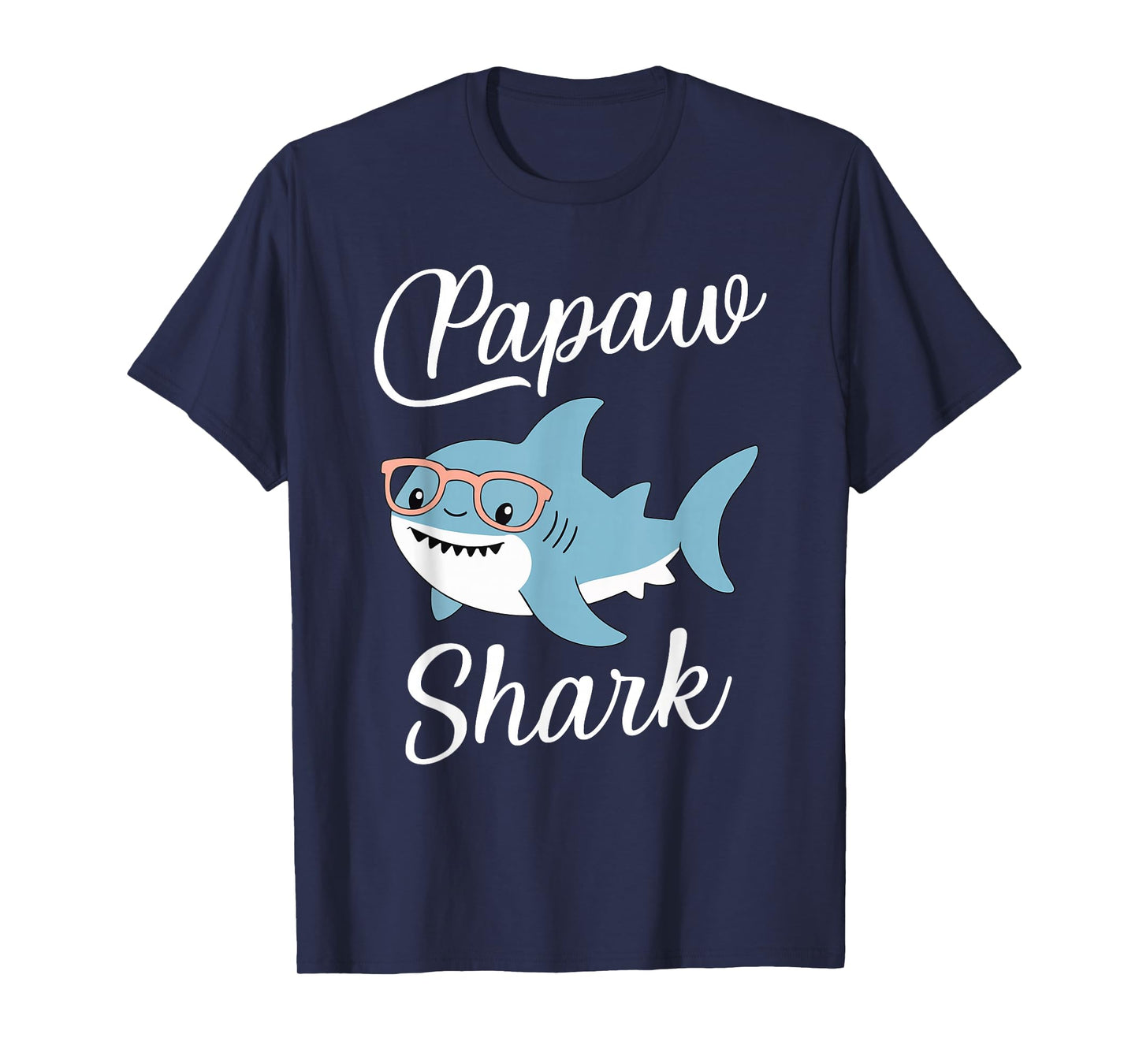Papaw Shark Funny Matching Family Grandpa T-Shirt
