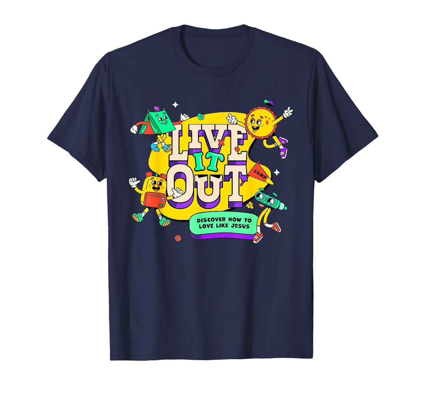Live it 2025 Out Bible School VBS Christian Youth Camp Jesus T-Shirt