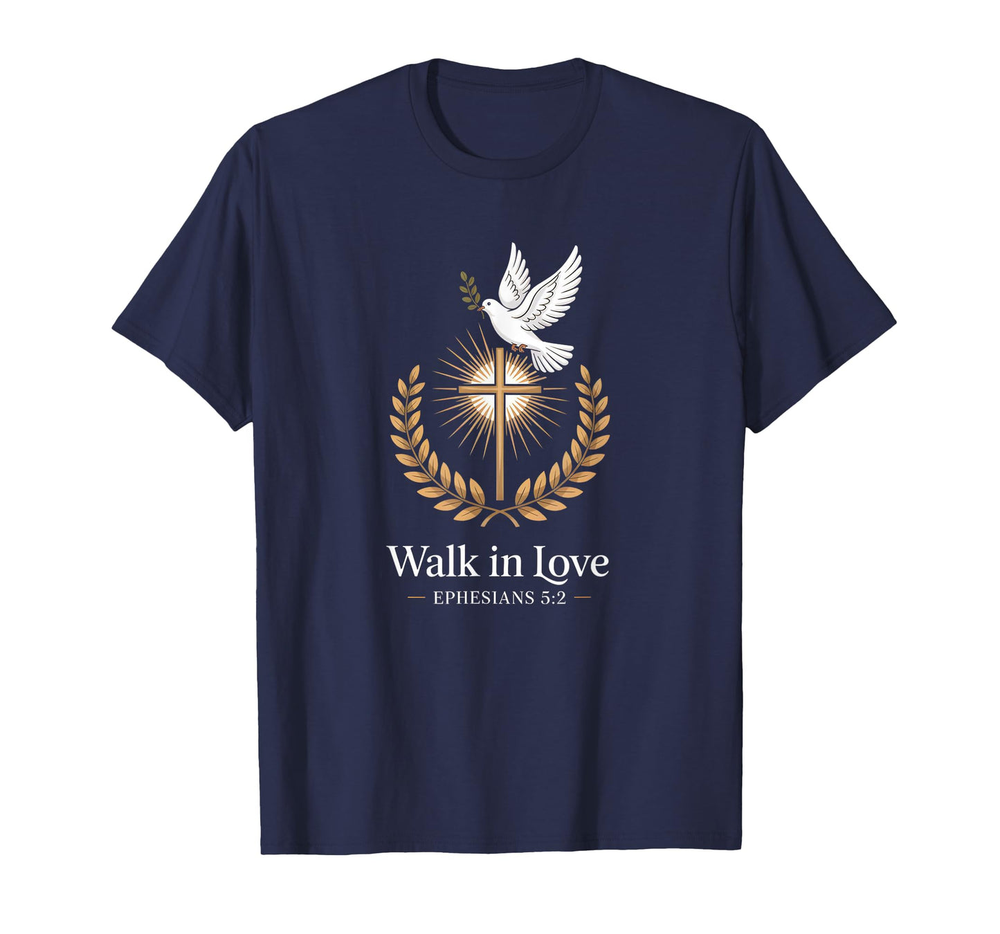 Walk in Love Cross Ephesians 5:2 Christian Faith T-Shirt