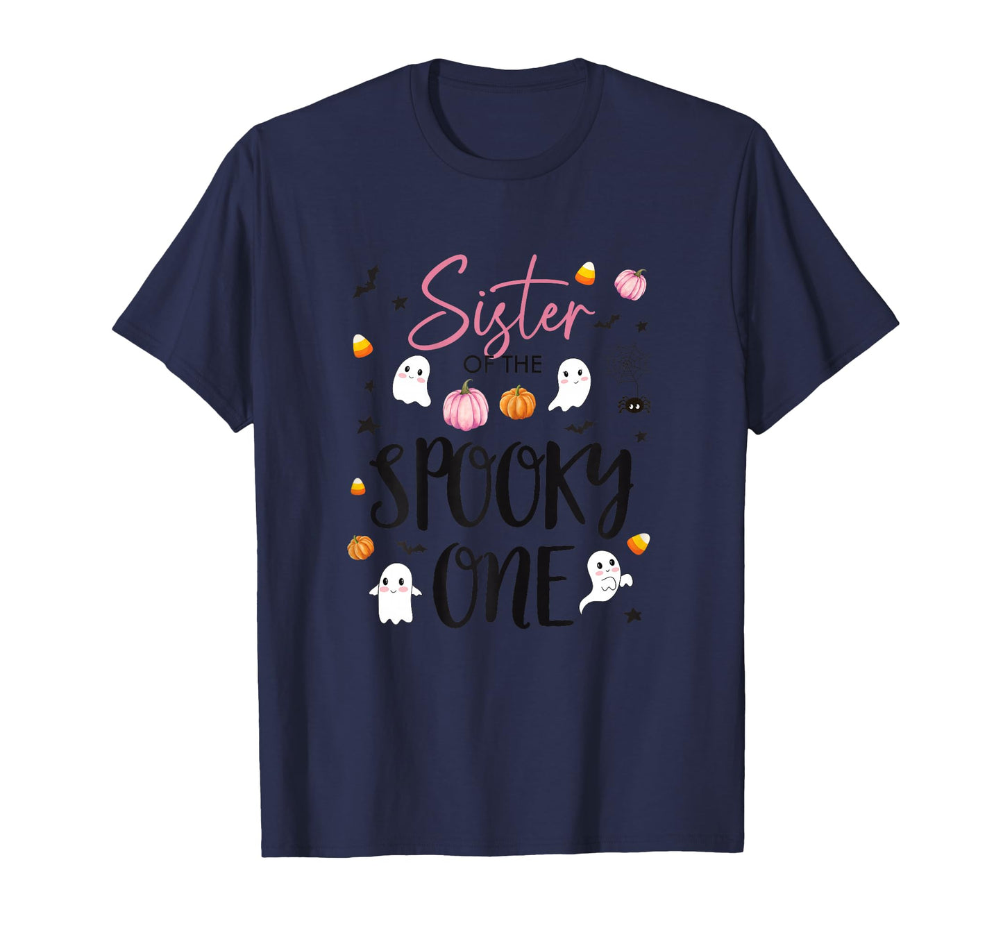 Sister of Spooky One Girl 1st Birthday Pink Halloween Cute T-Shirt
