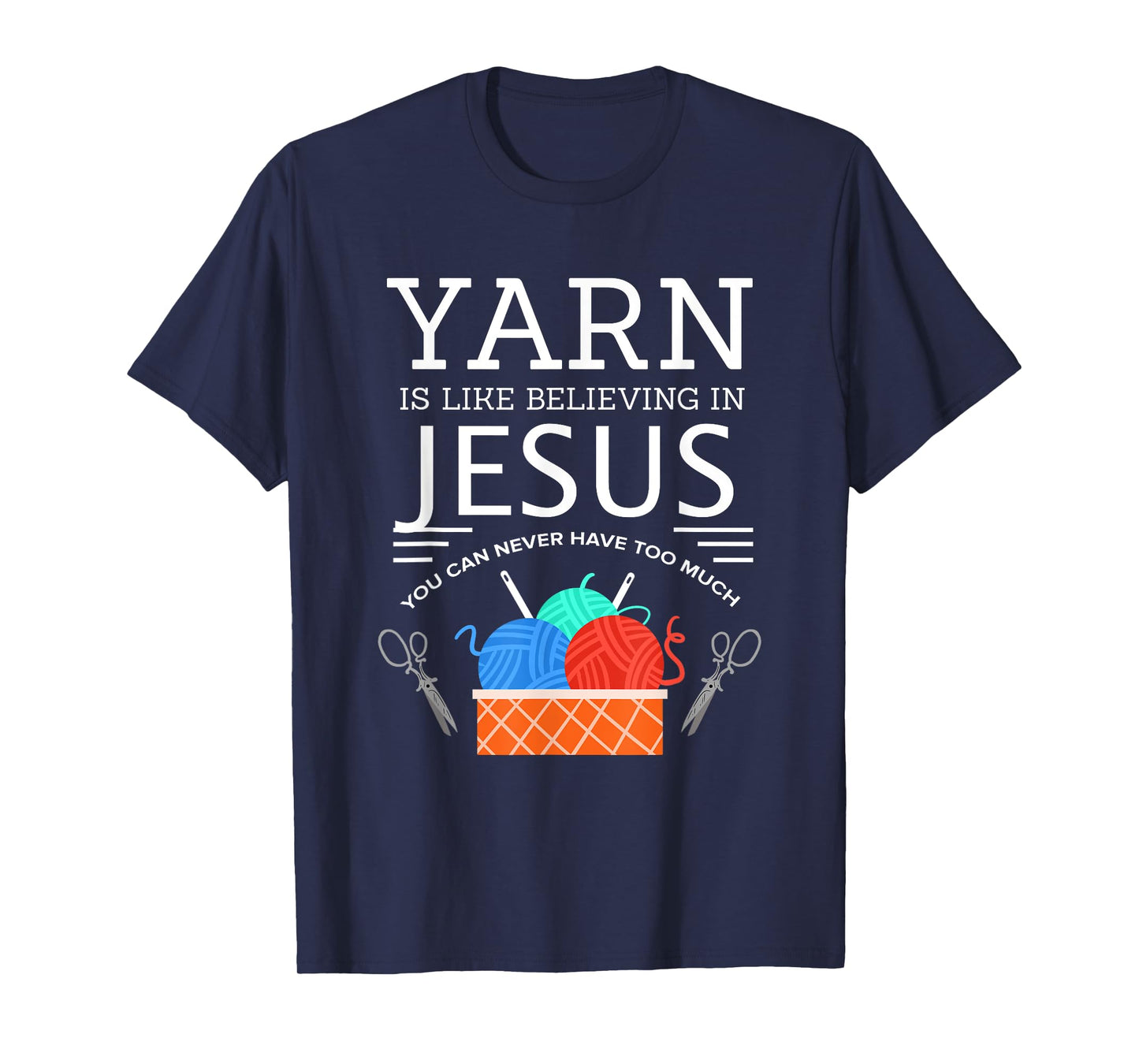 Sewing Jesus Shirt Quilting Yarn Needle Christian T-Shirt T-Shirt