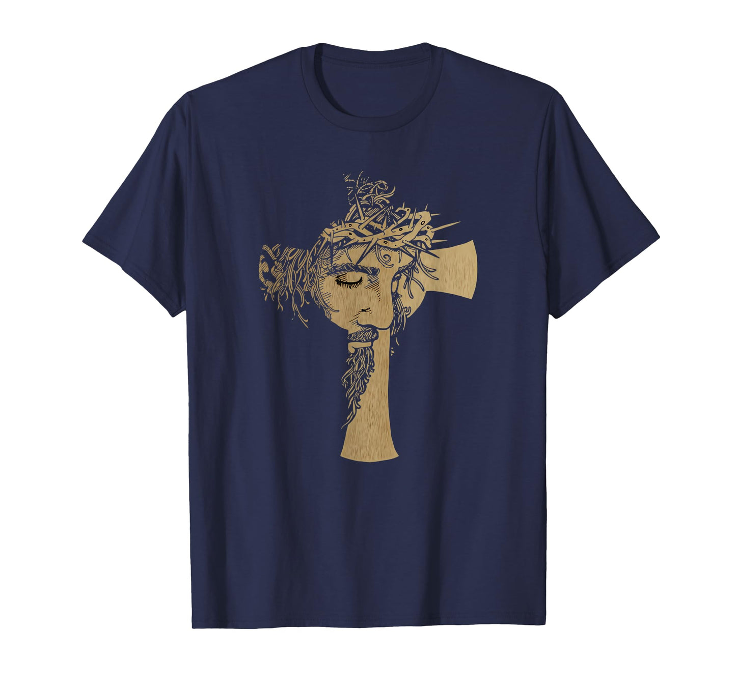 Vintage Christ Cross Face of Jesus Crucifixion of Jesus T-Shirt