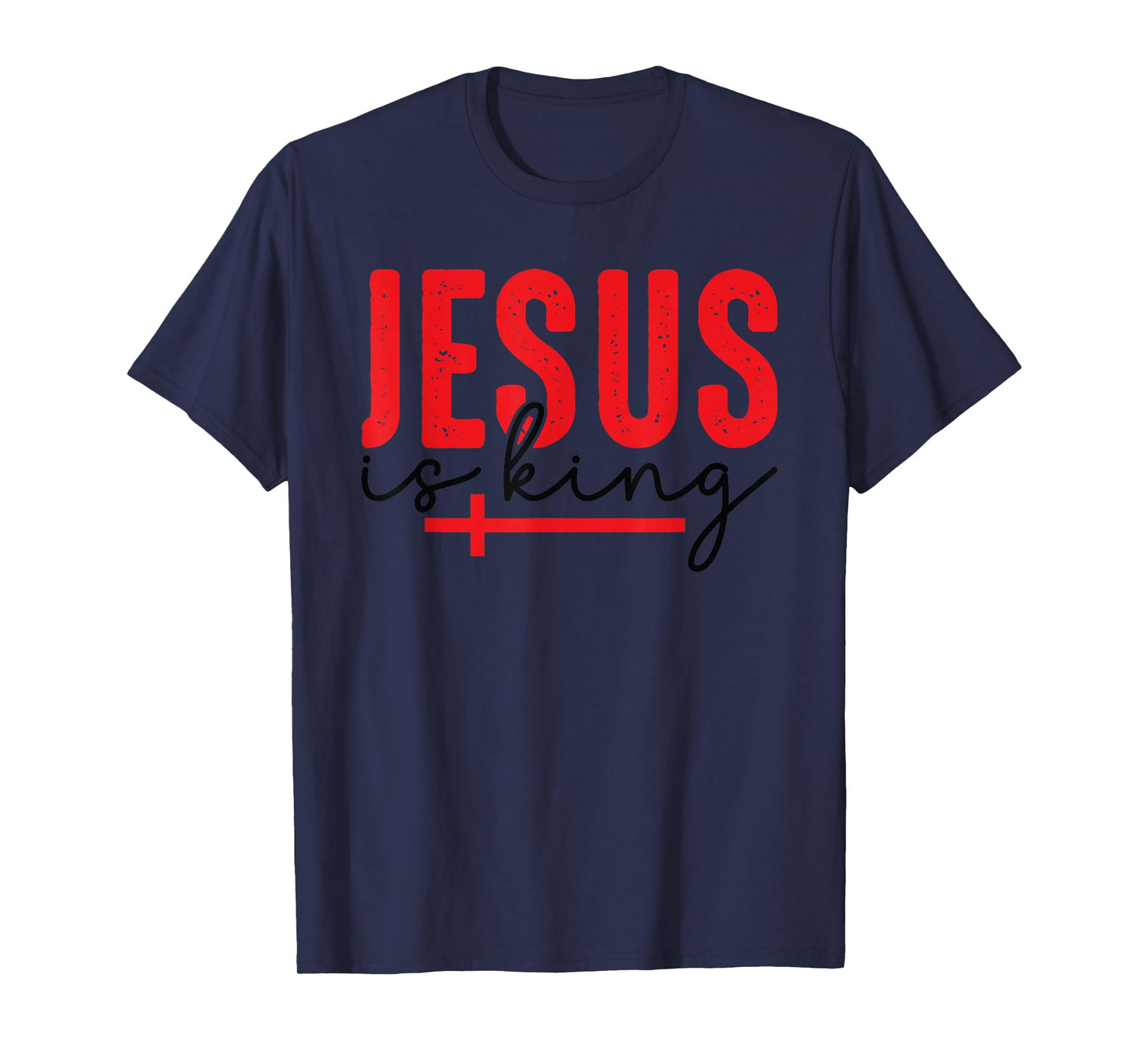 Retro Jesus is King Christian - Bible Verse Faith Religious T-Shirt
