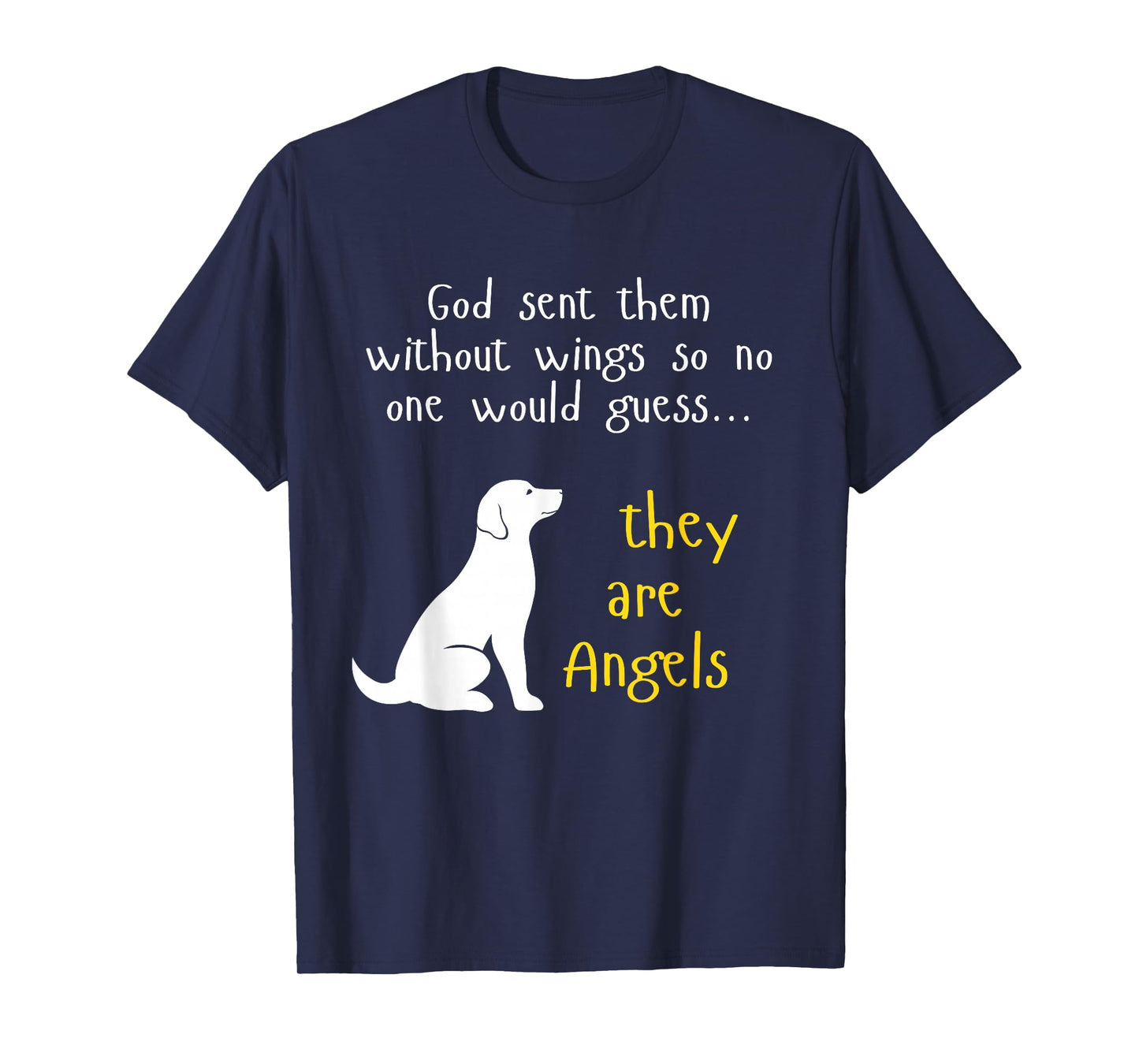 Dog Lover Angel Design Faithful Pet Tribute Gift T-Shirt