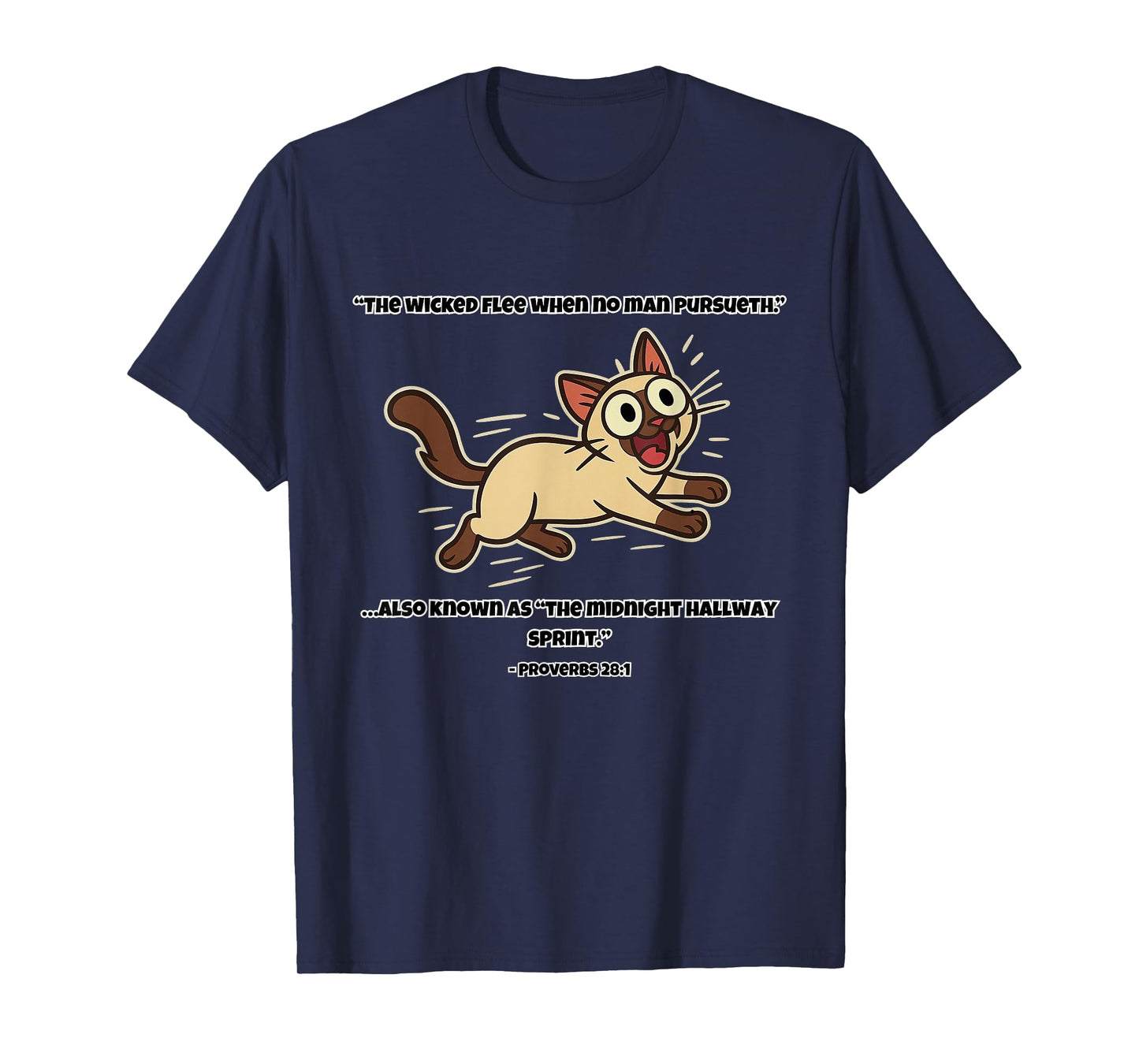 Funny Cat Bible Verse Zoomies Christian Humor for Cat Lovers T-Shirt