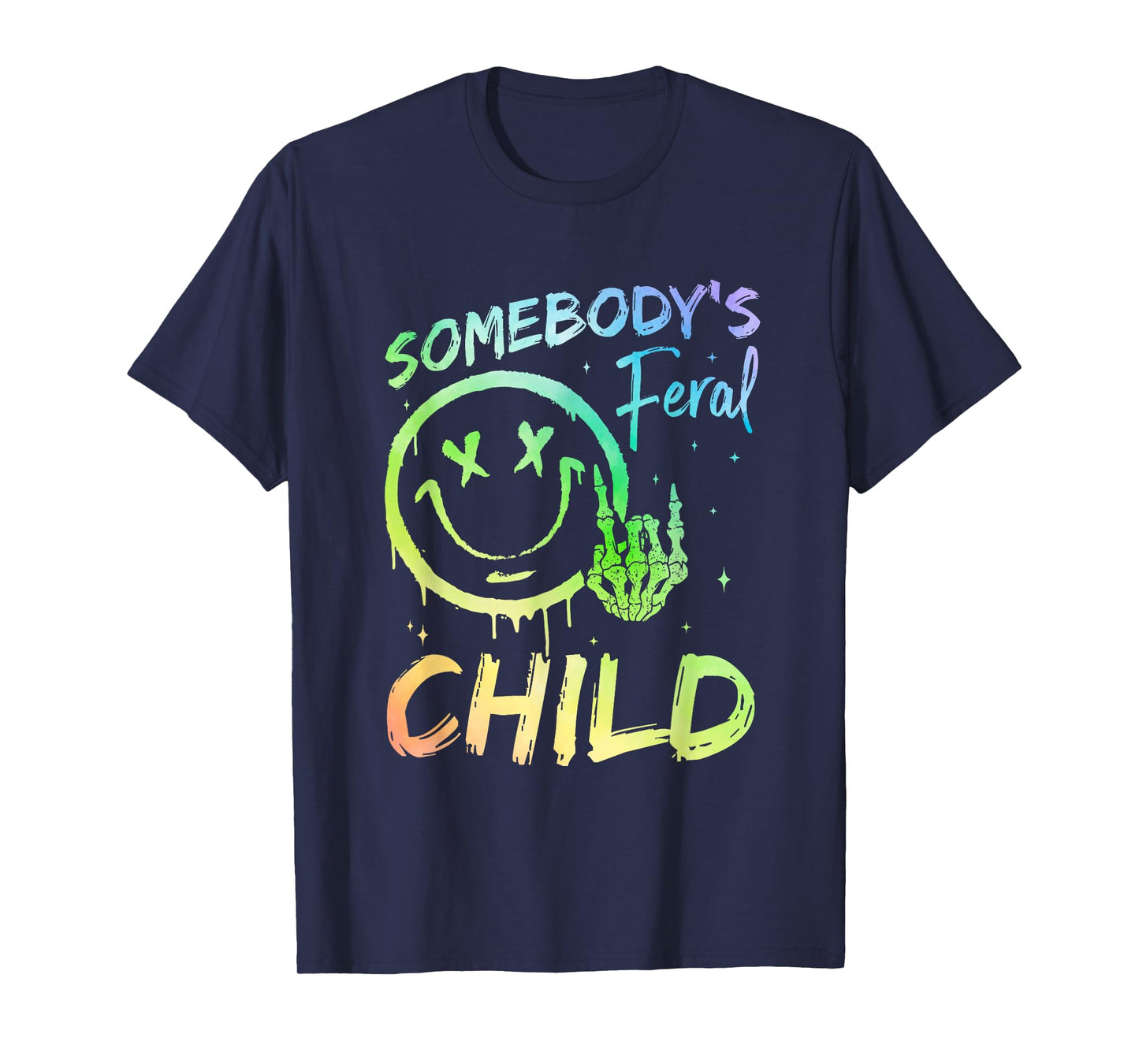 Somebody's Feral Child Toddler Girl and Boy Funny Quotes T-Shirt
