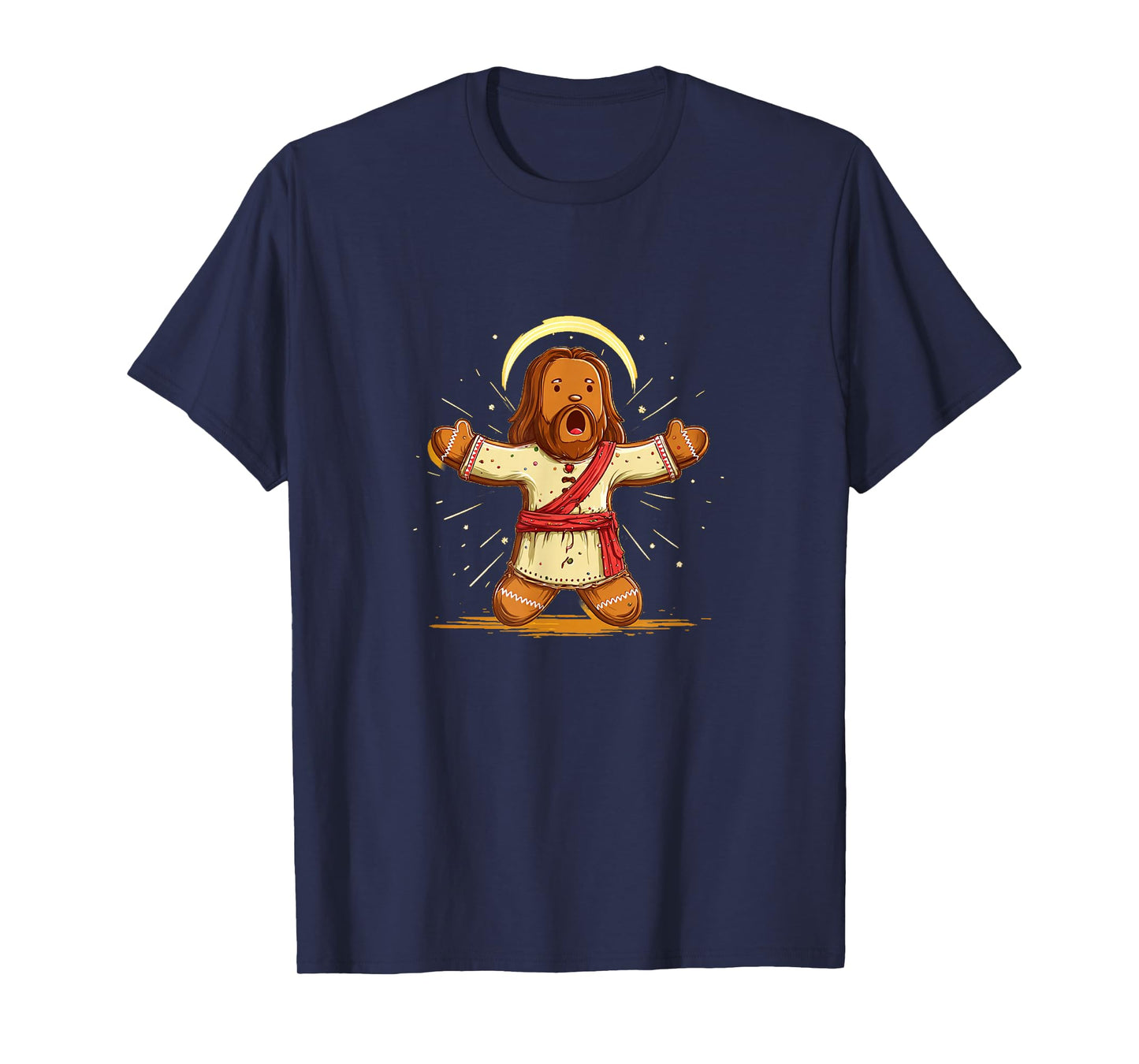 Awesome Jesus Christ Lord as Gingerbread Man T-Shirt