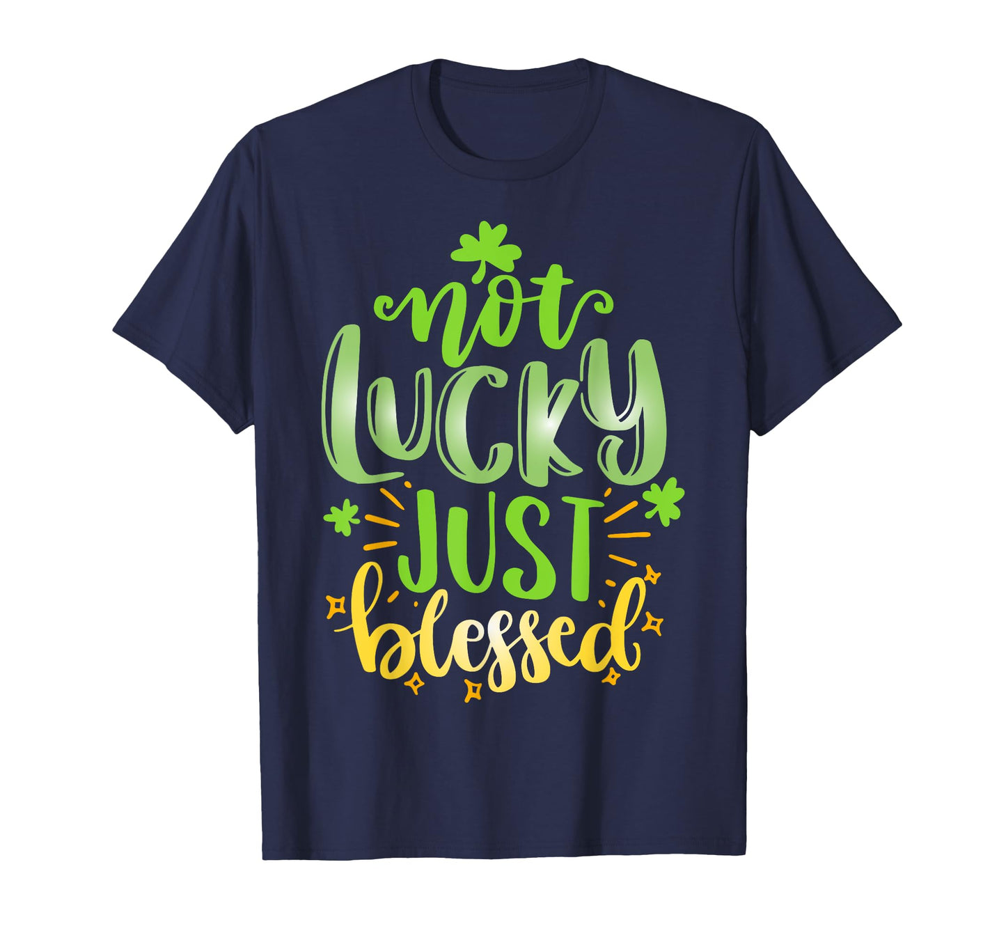 Christian St Patrick Day Shamrock Not Lucky Blessed For Kids T-Shirt