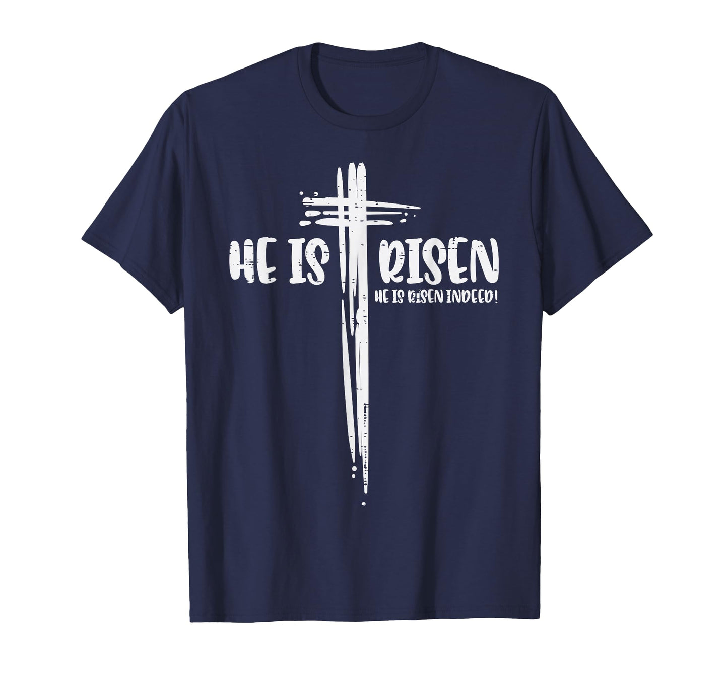 Easter Jesus He Is Risen Indeed Religious Christian Women T-Shirt