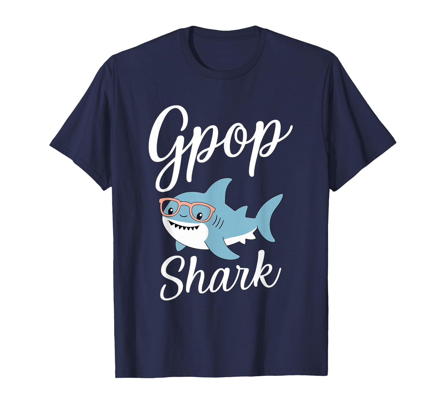 G-Pop Shark Funny Matching Family Grandpa GPop T-Shirt