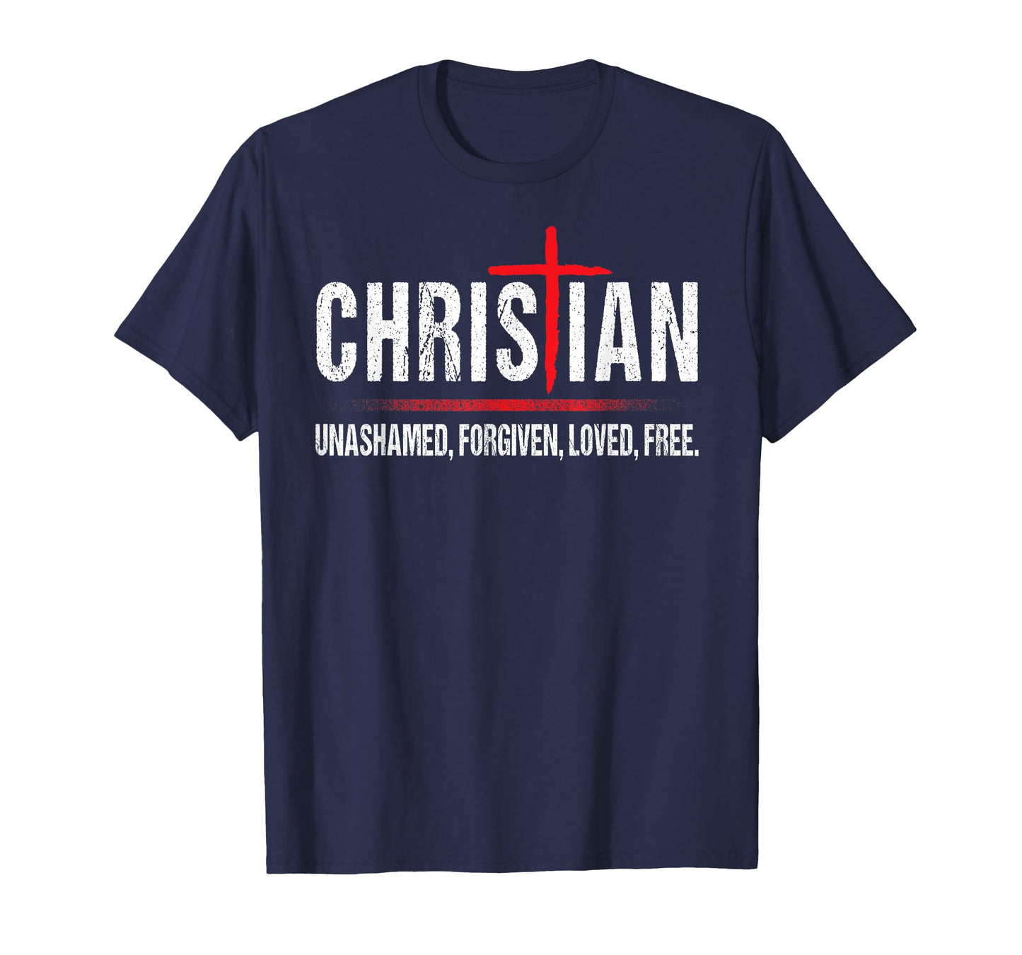 Christian Jesus Unashamed Cross T-Shirt