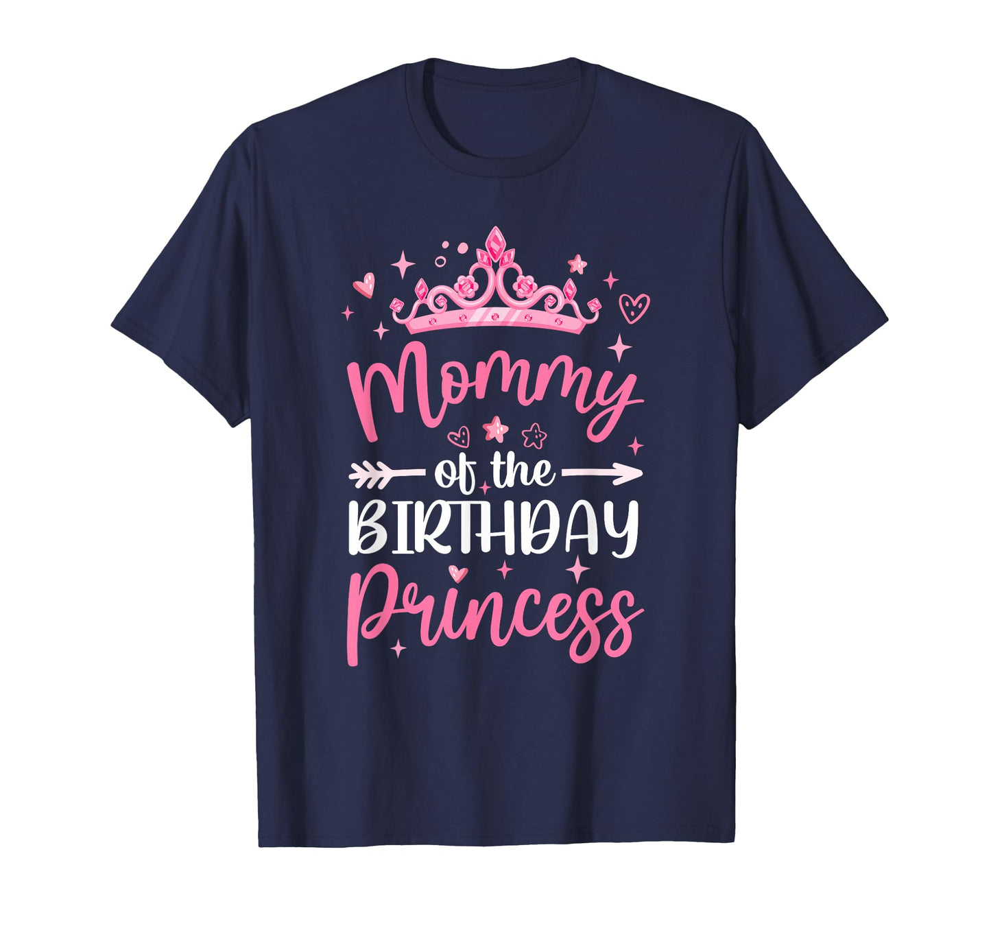 Mommy Of The Birthday Princess Birthday Girl Kid Family T-Shirt