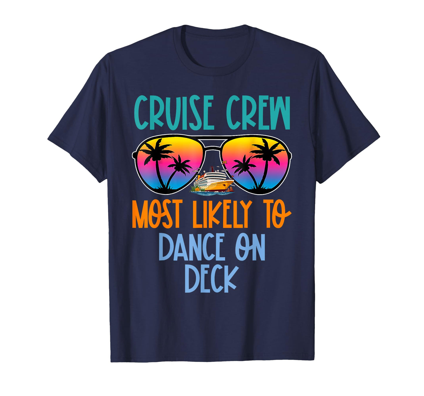 Cruise Crew Most Likely to Dance On Deck Retro T-Shirt