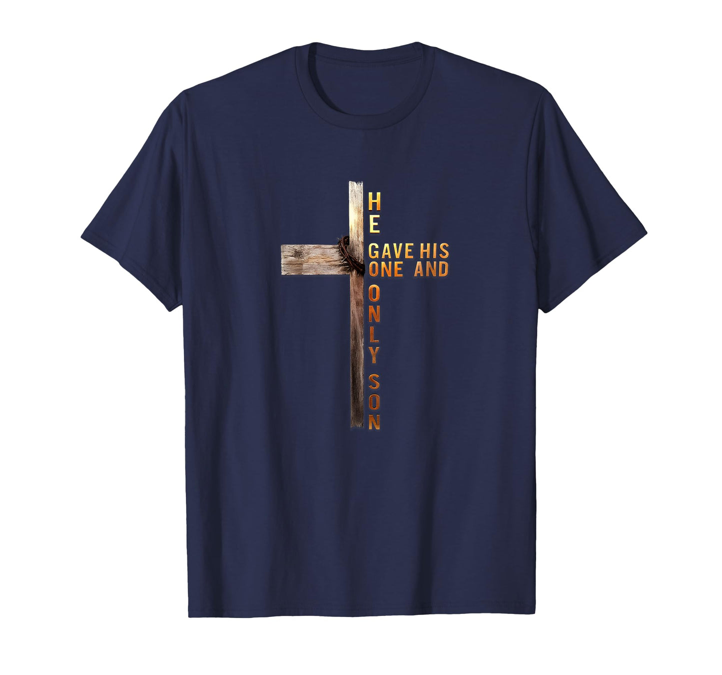 Christian Cross Bible John 3:16 Reflection 0L3Q48 T-Shirt