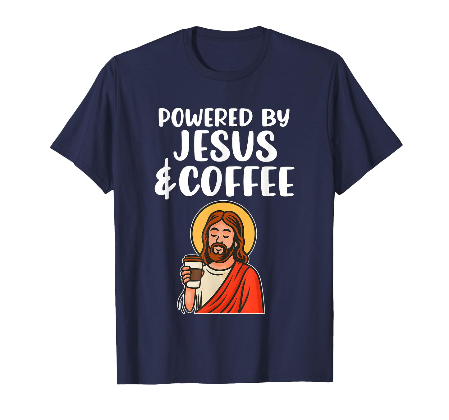 Powered by Jesus and Coffee T-Shirt