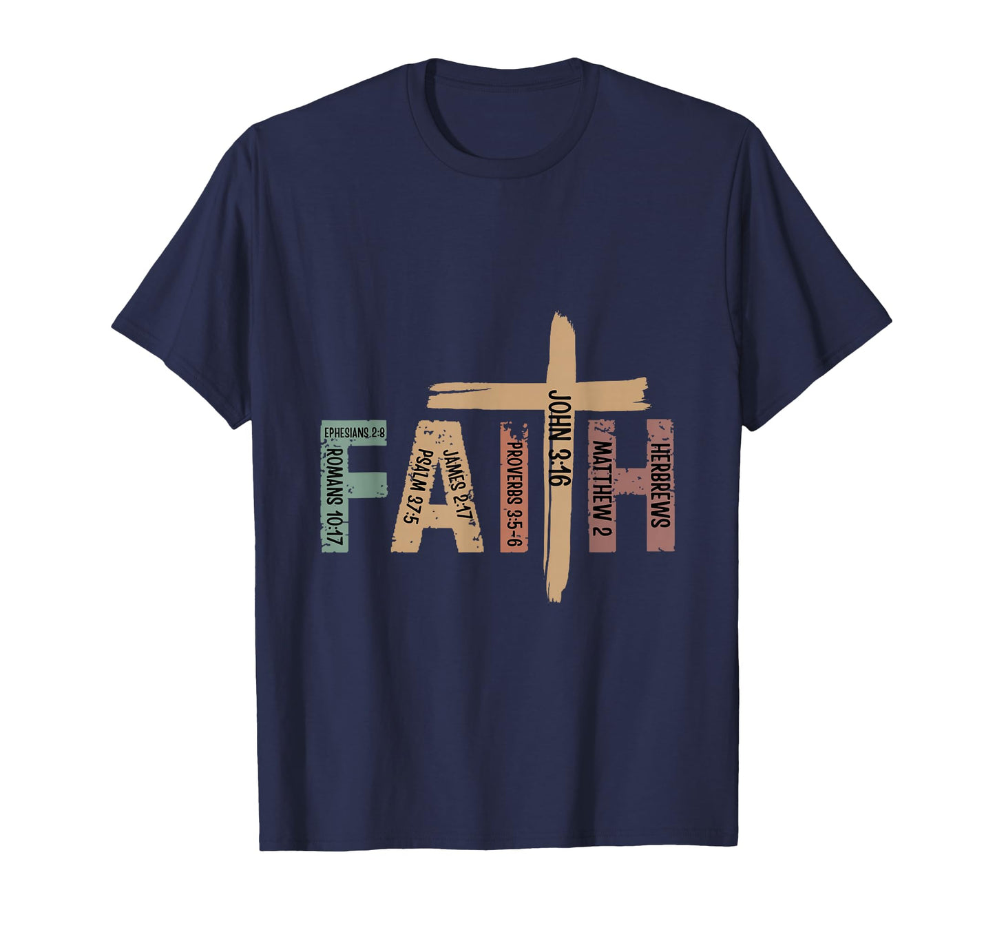 Faith Christian Inspirational Bible Verses Religious T-Shirt