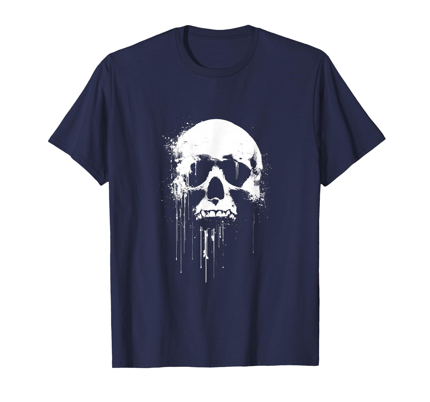 Classic Hard Rock Graffiti Skull - Dripping Paint Graffiti T-Shirt
