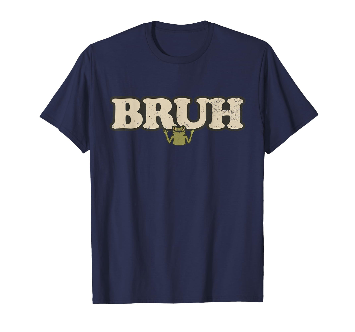 Funny Vintage Frog Attitude Meme - Bruh Frog T-Shirt