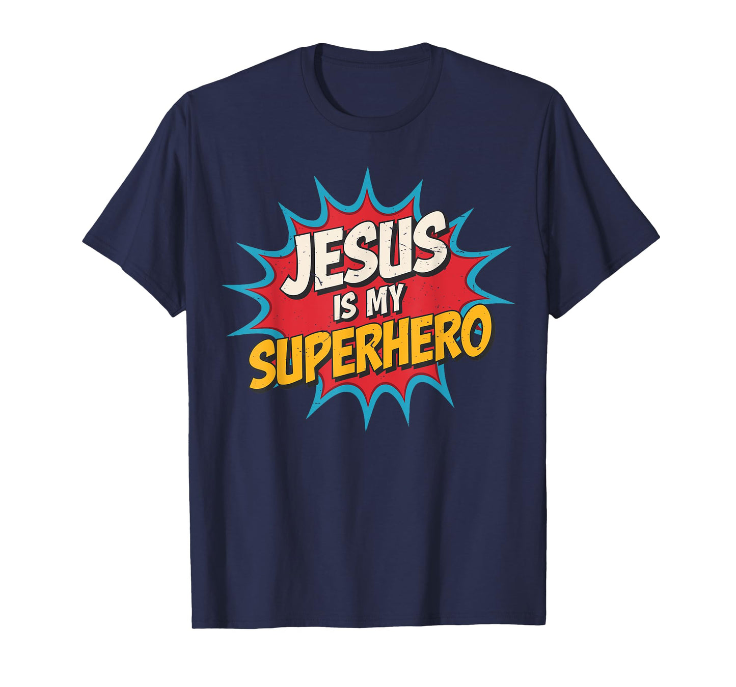 Toddler Jesus is My Superhero Christian God Son Brother Kids T-Shirt