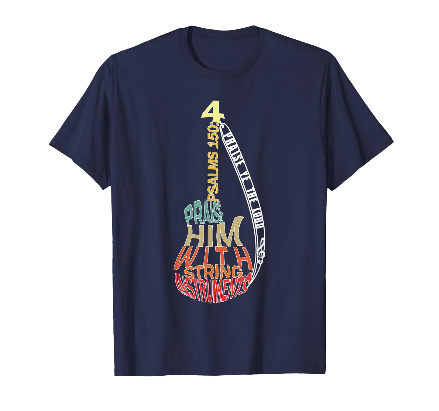 Christian Music Shirts for Men | Praise Him Bass Player T-Shirt