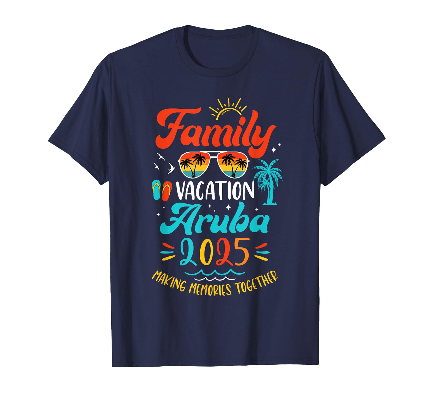 Family Vacation 2025 Aruba Matching Summer Vacation T-Shirt