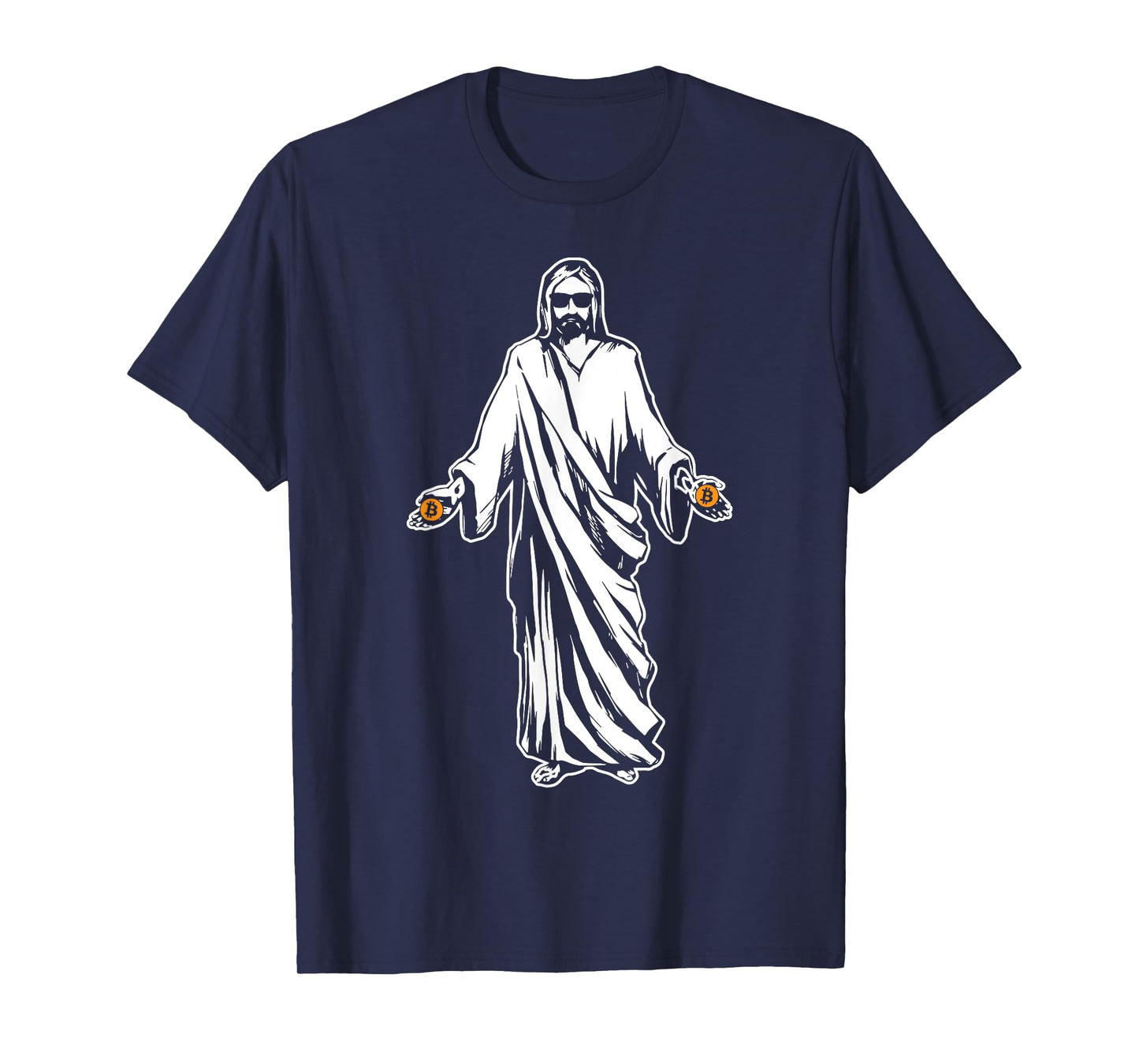 Jesus Bitcoin Funny Cryptocurrency Digital Currency T-Shirt T-Shirt