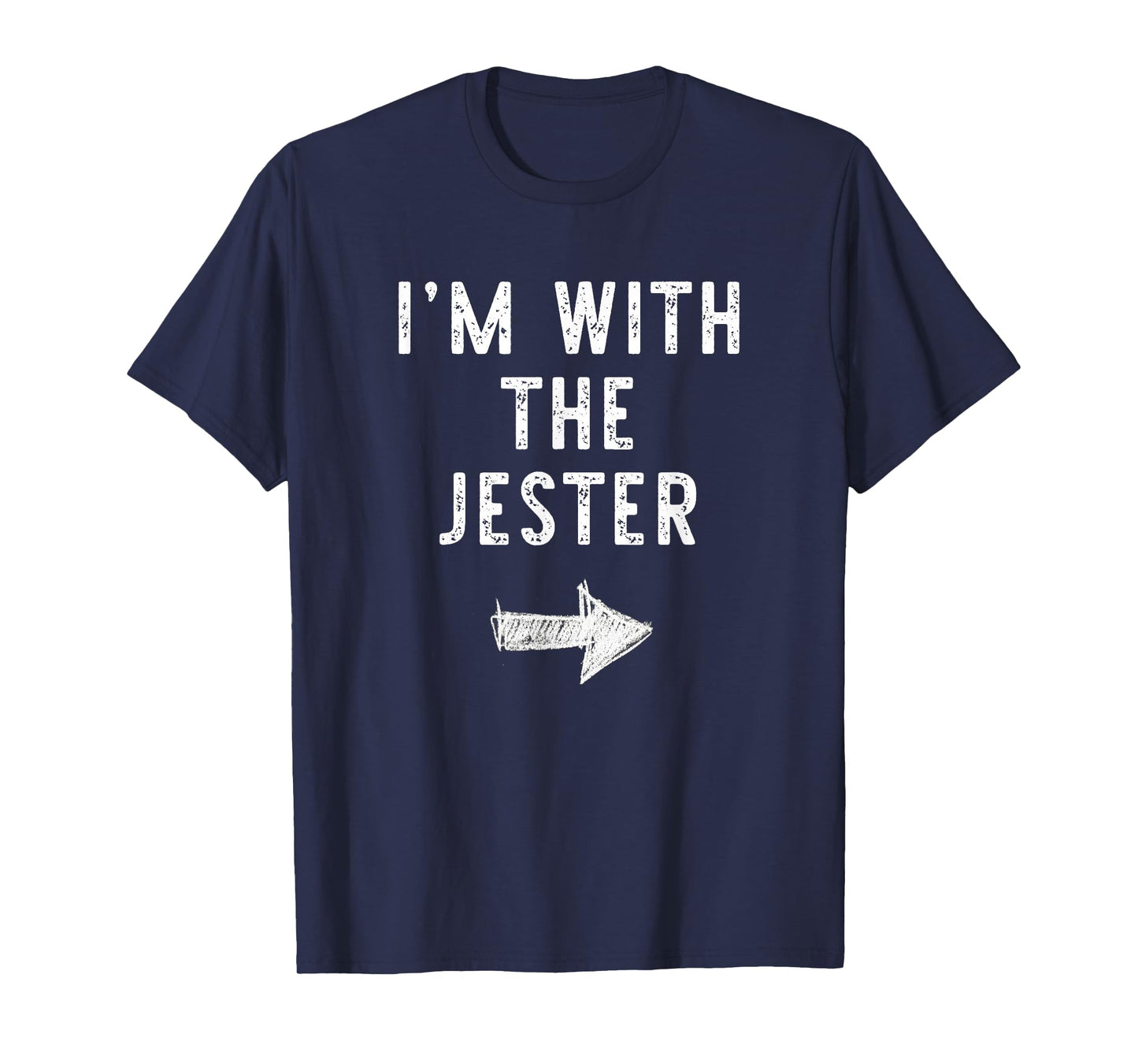 I'm With The Jester Costume Halloween Matching Couple T-Shirt