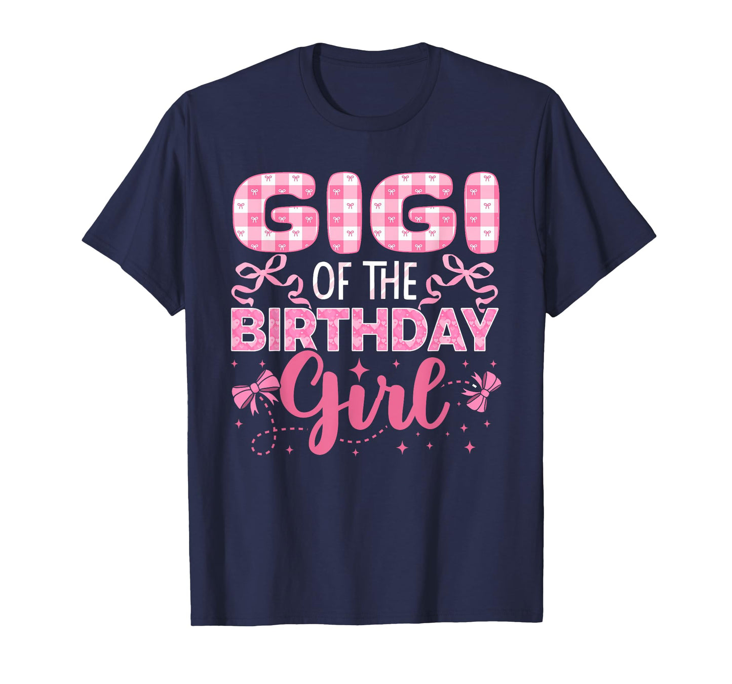 Gigi of The Birthday Girl Family Pink Coquette Bow T-Shirt