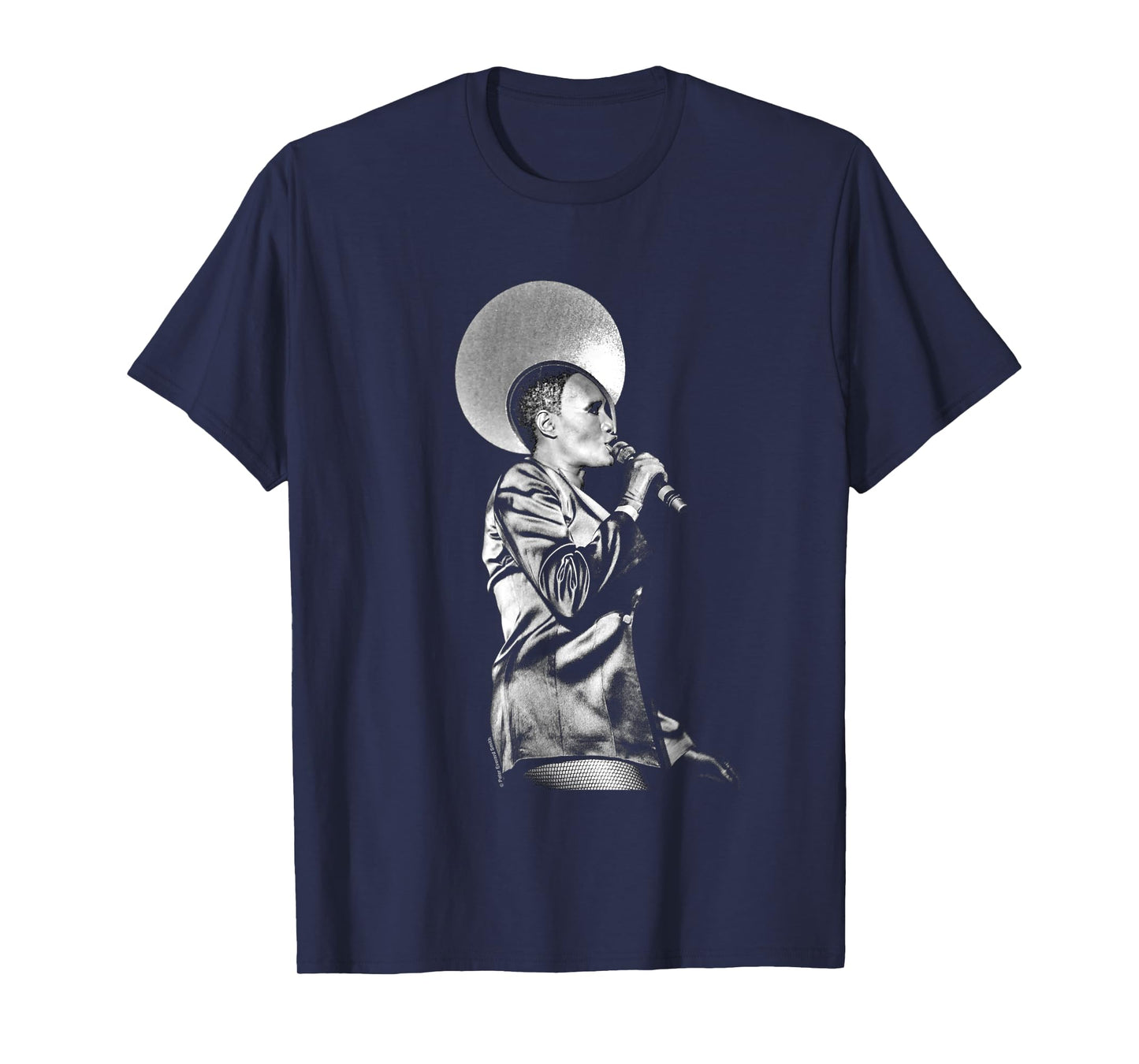 Grace Jones Live Black And White By Everard Smith T-Shirt