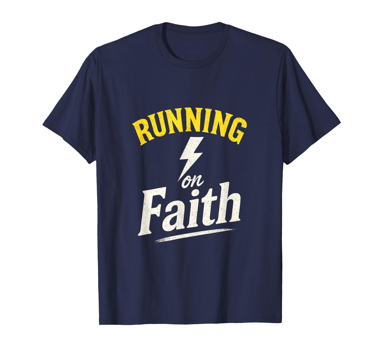 Running on Faith - Christian Runner Humor T-Shirt