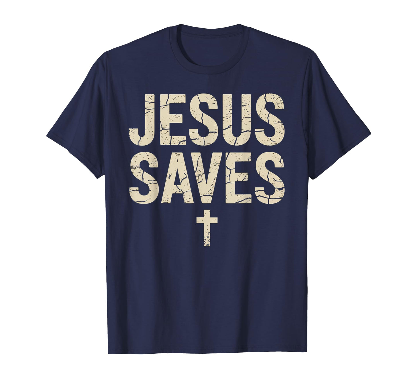 Jesus Saves Cross Christian Religious Faith Mens T-Shirt