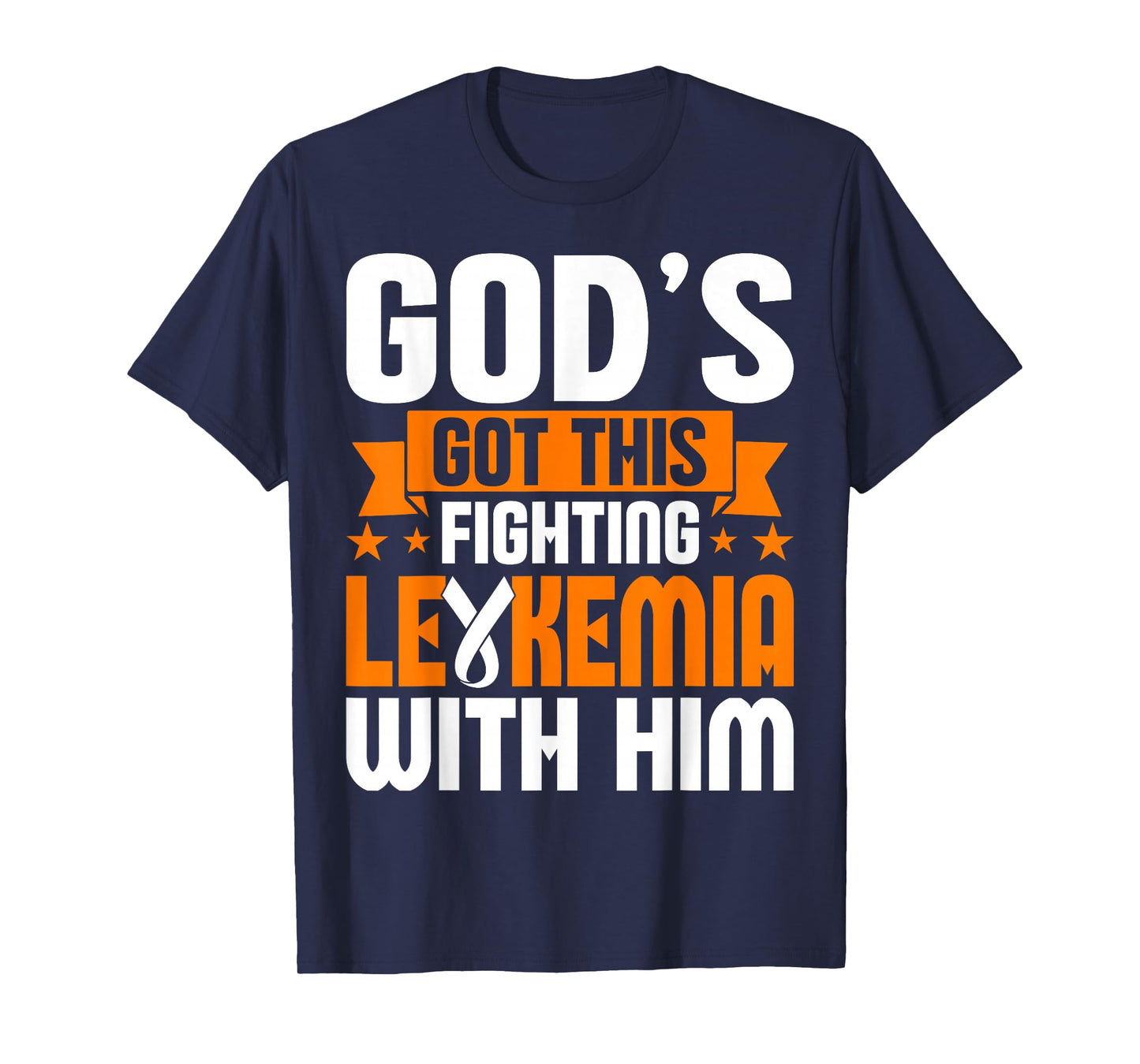 Childhood Leukemia Fighters Orange Ribbon Awareness T-Shirt