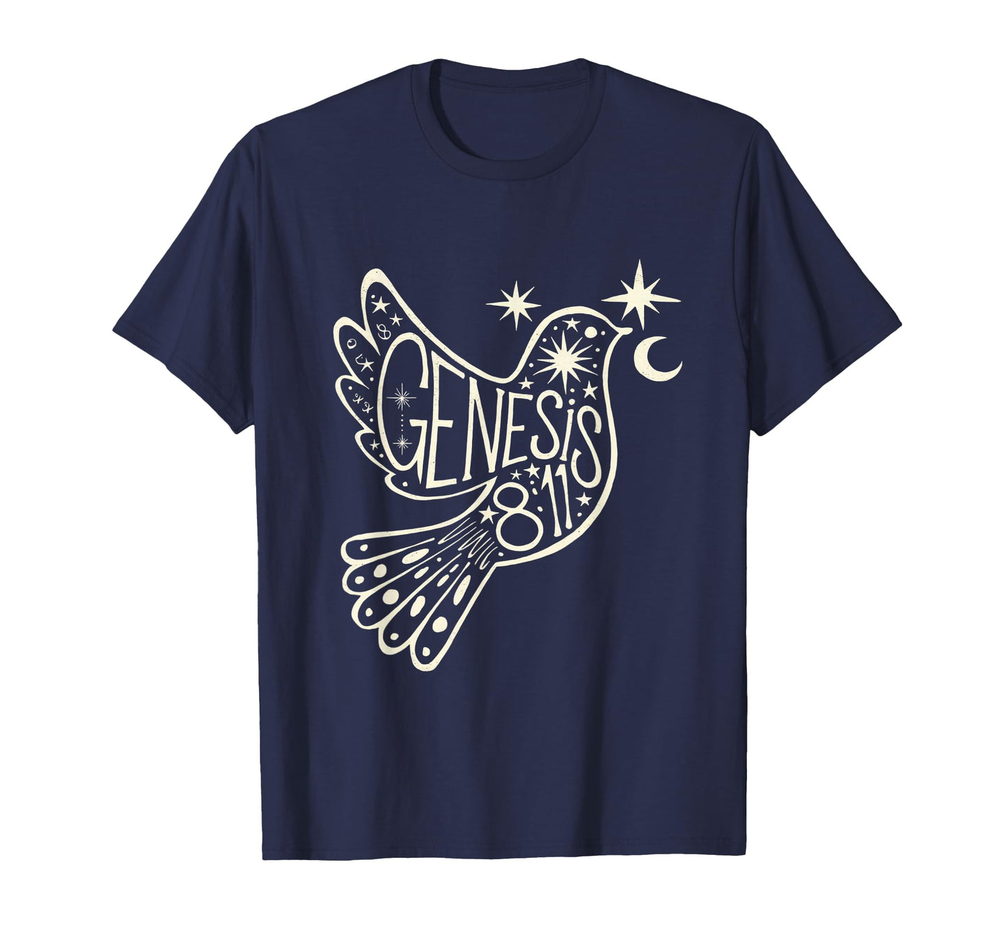 Genesis 8:11 Inspirational Christian Scripture Verse Design T-Shirt