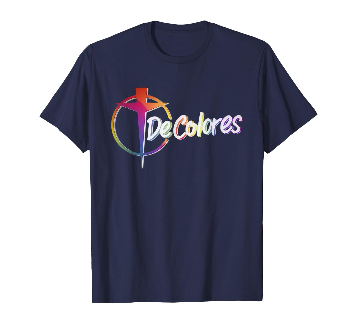 DeColores Cursillo Rainbow Rooster Catholic T-Shirt